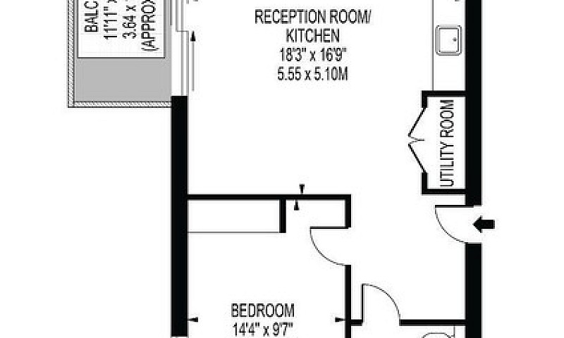 1 Bedroom Flat In Ty...