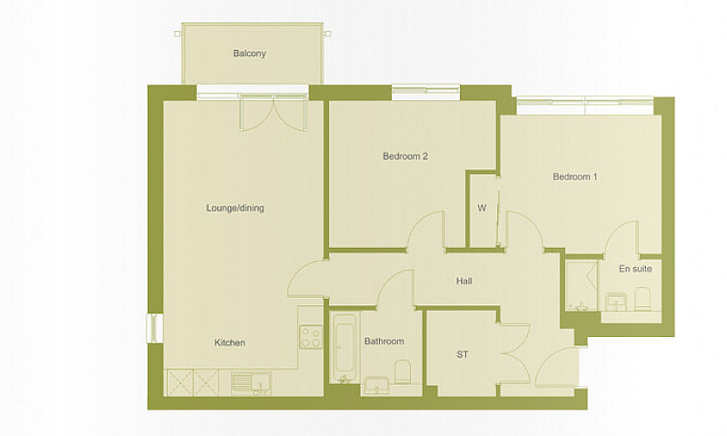 2 Bedroom Flat In Th...