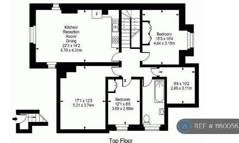 2 Bedroom Flat In Fr...
