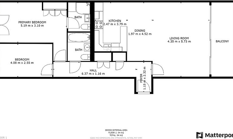 2 Bedroom Flat In Ae...