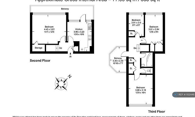 3 Bedroom Flat In Cl...