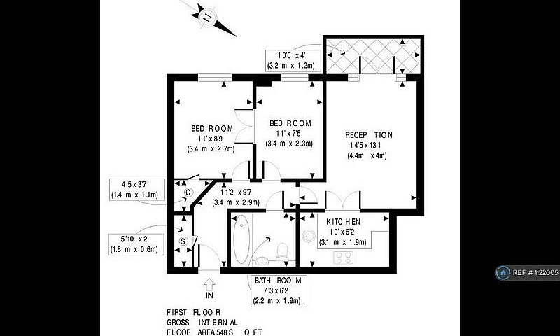 2 Bedroom Flat In St...