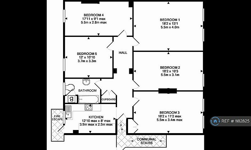 5 Bedroom Flat In Pa...