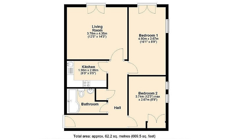 2 Bedroom Flat In Wh...