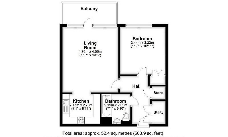 1 Bedroom Flat In Ne...