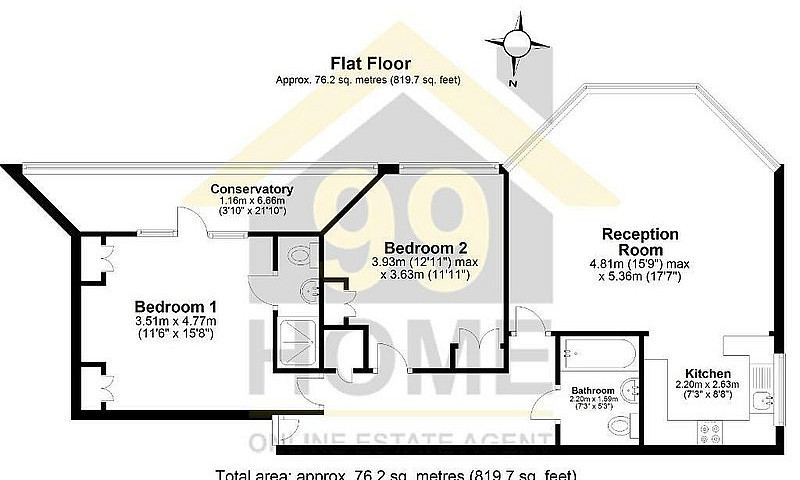 2 Bedroom Flat In Ed...
