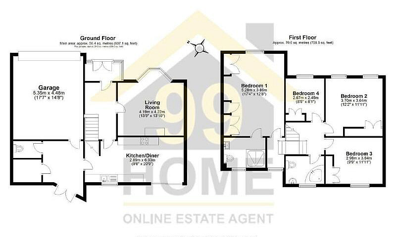 4 Bedroom House In O...