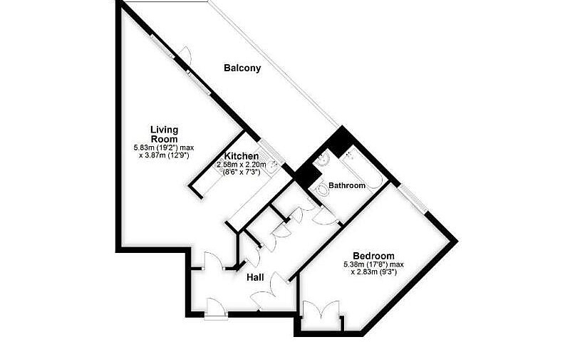 1 Bedroom Flat In Ha...