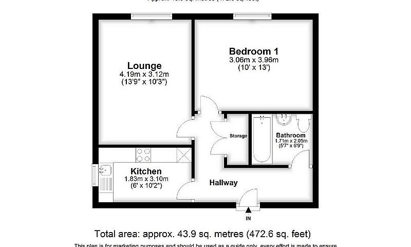 1 Bedroom Flat In Ma...