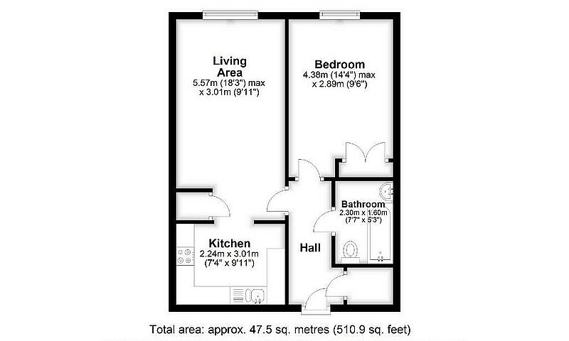 1 Bedroom Flat In Su...