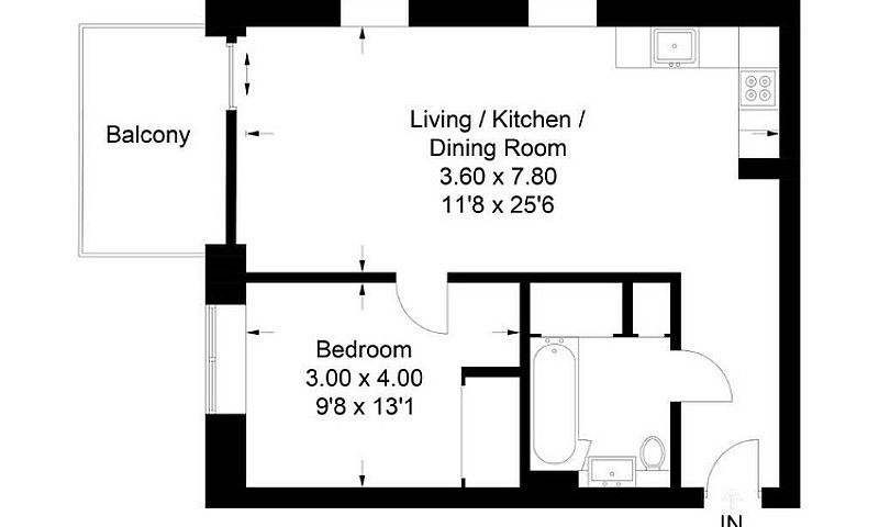 1 Bedroom Flat In Dr...