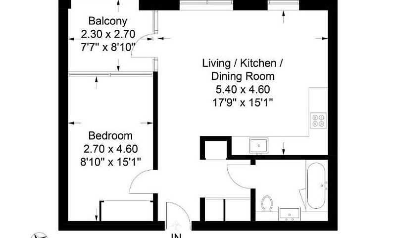 1 Bedroom Flat In We...