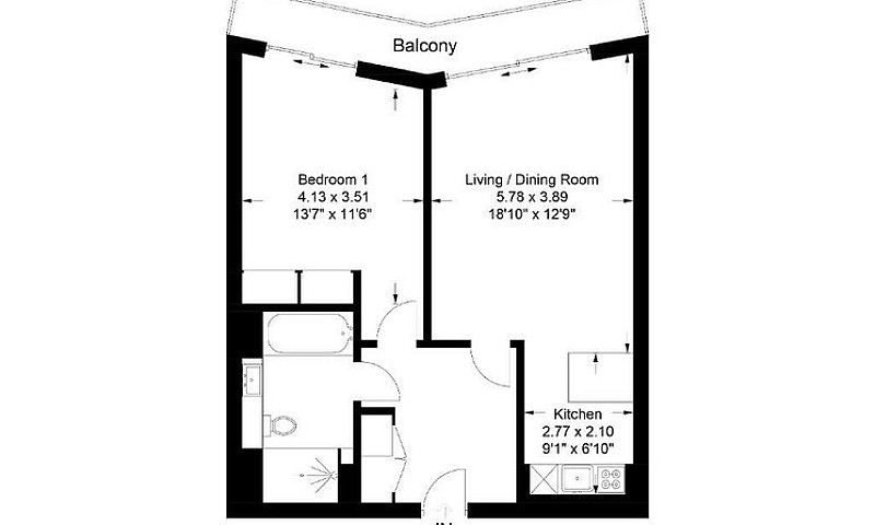 1 Bedroom Flat In On...