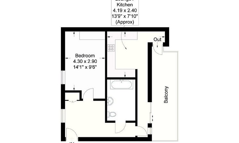 1 Bedroom Flat In Pa...