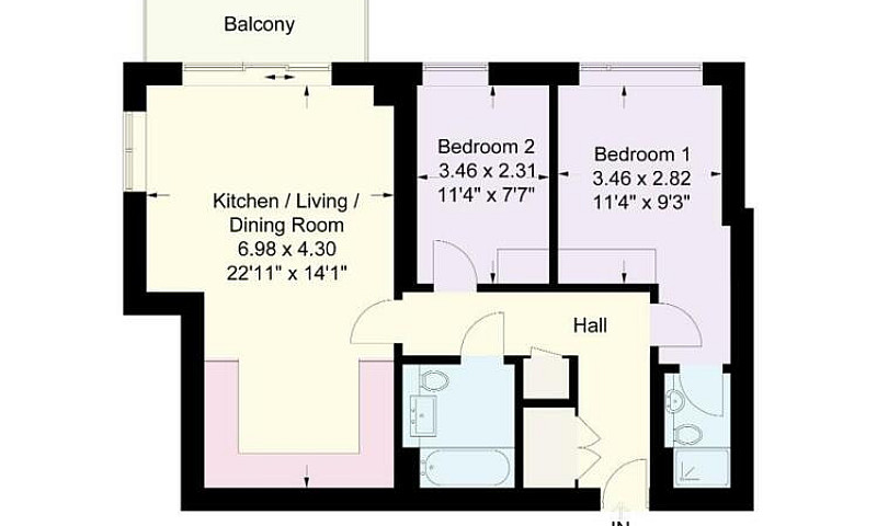 2 Bedroom Flat In Sa...