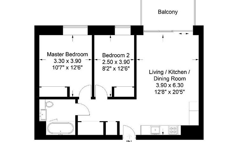 2 Bedroom Flat In Dr...