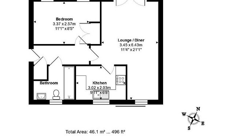 1 Bedroom Flat In Br...