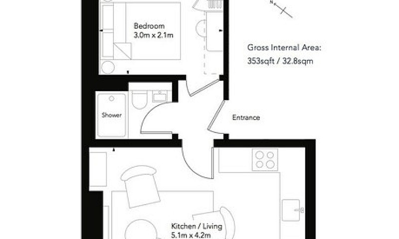 1 Bedroom Flat In Hu...