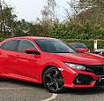 2018 Honda Civic 5Dr 1.0T Vtec Sr Manual Hatchback Petrol Manual