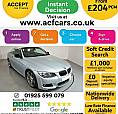 2012 Blue Bmw 320D Convertible 2.0 Sport Plus Edition 2Dr Car Finance Fr £204Pcm