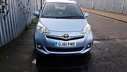 Toyota Verso-S, 63K Mileage, 2011 Year, Blue For Sale