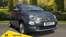 2019 Fiat 500 1.2 Lounge 2Dr (Start Stop) - Bluetooth Connectivi Convertible Pet