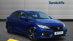 2017 Honda Civic 1.0 Vtec Turbo Sr 5 Door Cvt Auto Hatchback Petrol Automatic