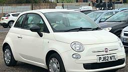 * 62 2013 Fiat 500 1.2 Pop + Mega Low 44K Miles + Ideal First Car + Hpi Clear * 