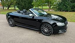 Audi A5 2.0 Tdi S Line Convertible 2010 Fsh Black With Black Leather Stunning