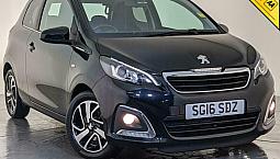 2016 Peugeot 108 Allure 3 Door Petrol Hatchback Cruise Control Service History