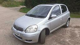 2003 Toyota Yaris T Spirit 1.3 Vvti Petrol Manual 5 Door Hatchback Silver Cheap