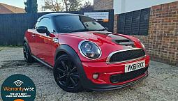 2011 Mini Coupe 1.6 Cooper S 3Dr Coupe Petrol Manual