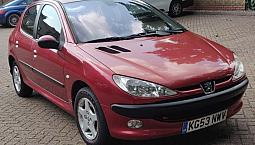 Peugeot 206 1.4 Se 16V 2003 53 Reg Met Red 5 Doors 5 Speed Manual Pas A/C 106K Miles