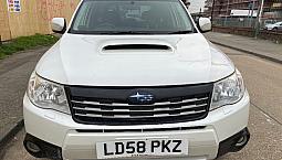 2008 Subaru Forester 2.0 Diesel 4Wd, New Mot Purl White, Leather , Satnav/Landrover/Range Rover/Jeep