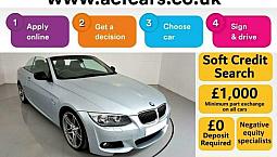 2012 Blue Bmw 320D Convertible 2.0 Sport Plus Edition 2Dr Car Finance Fr £204Pcm