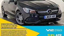 2018 68 Mercedes-Benz Cla180 Amg Line Edition Auto Reversing Camera Svc History
